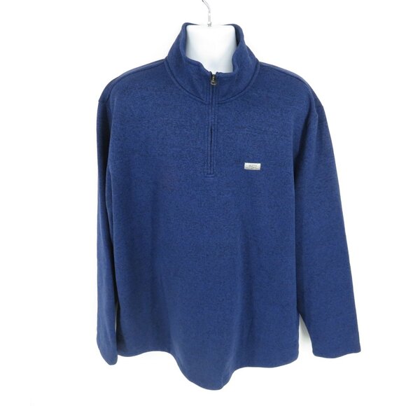 Ocean Coast Big Tall Men's LT Navy Blue Quarter-Zip Pullover Sweater NWT $64.50 - Picture 1 of 6